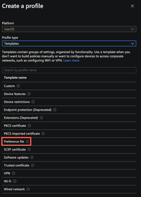intune-create-profile